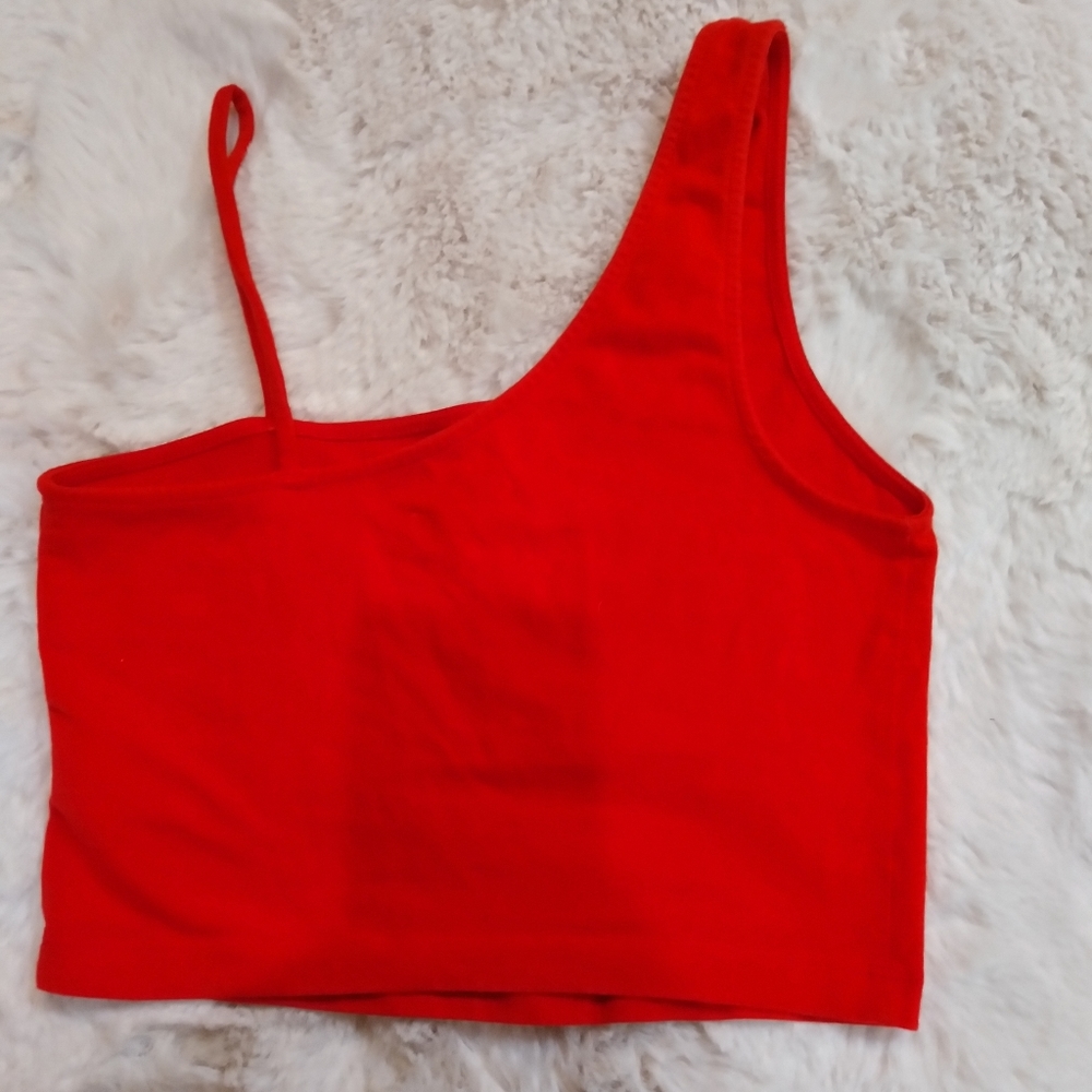Wild Fable Cropped Asymmetrical Top